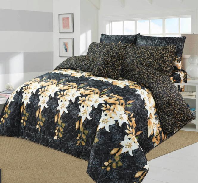 Premium Summer King Size Comforter Set - 7-Piece