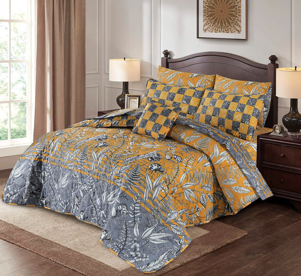 Premium Summer King Size Comforter Set - 7-Piece
