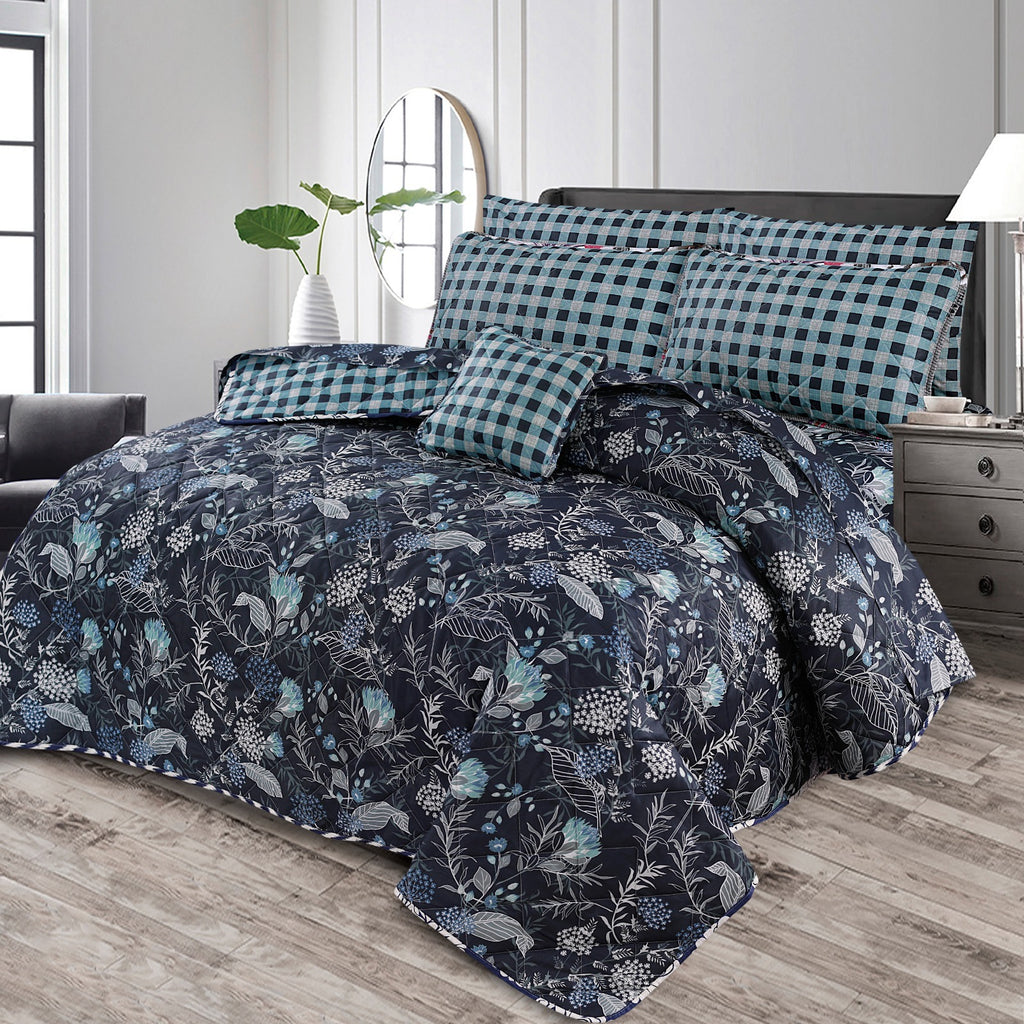 Premium Summer King Size Comforter Set - 7-Piece