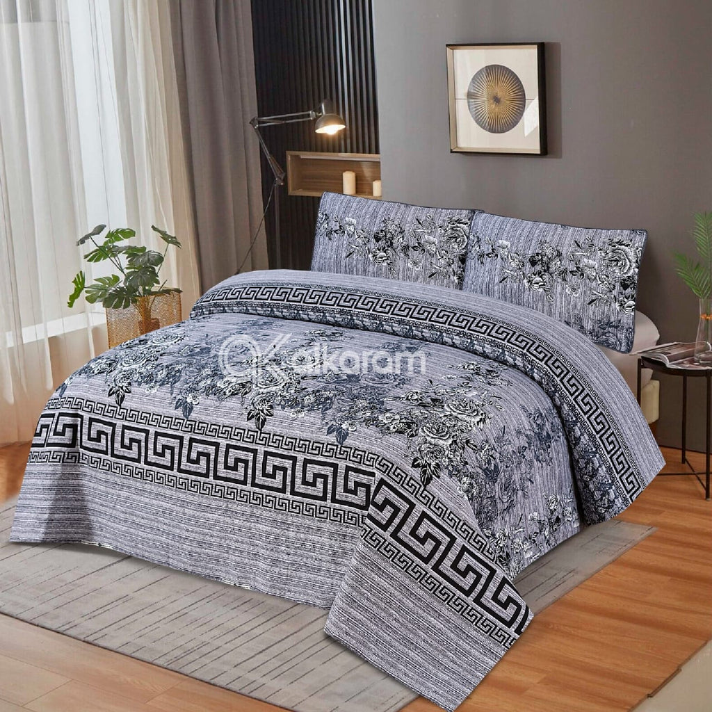 3 Pcs Cotton Bed sheet