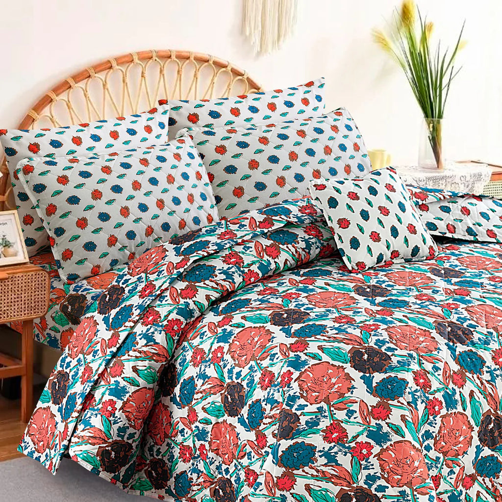 7 Pcs Comforter Set King Size C-8