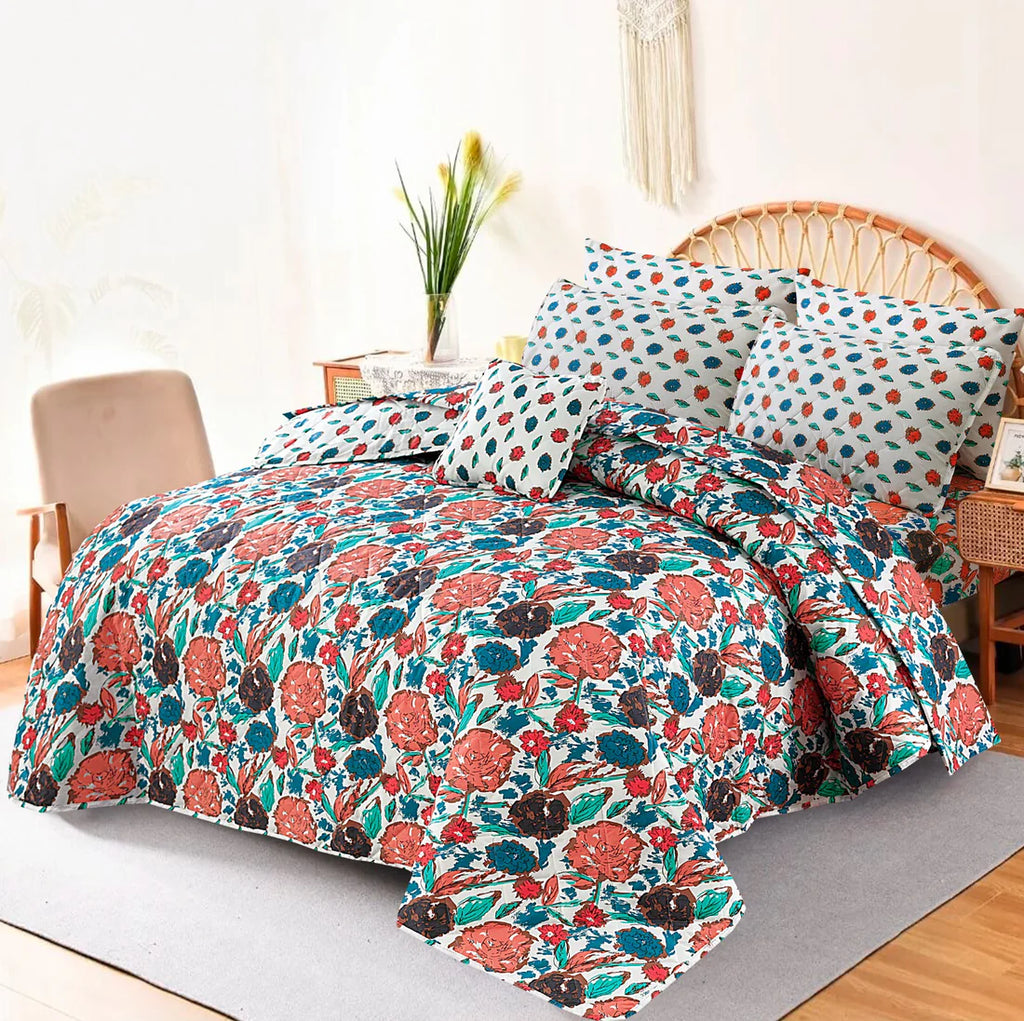 7 Pcs Comforter Set King Size C-9