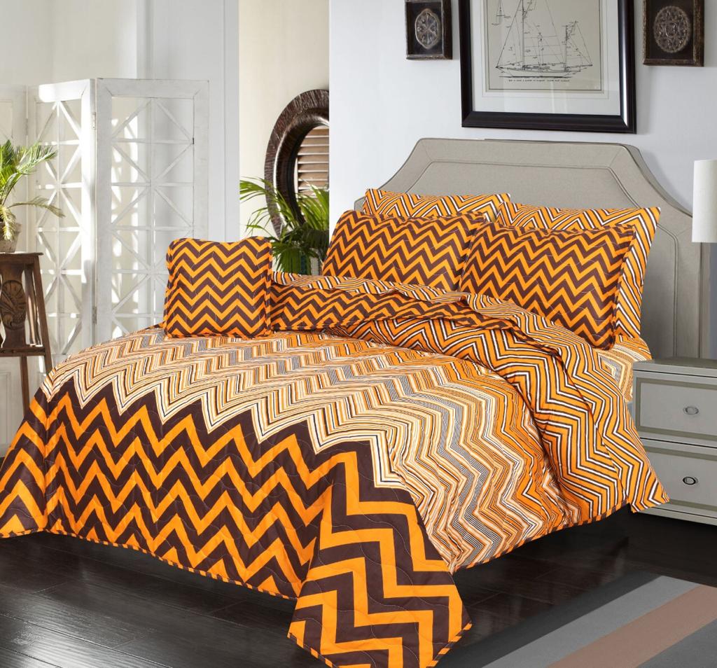 7 Pcs Comforter Set King Size C-10