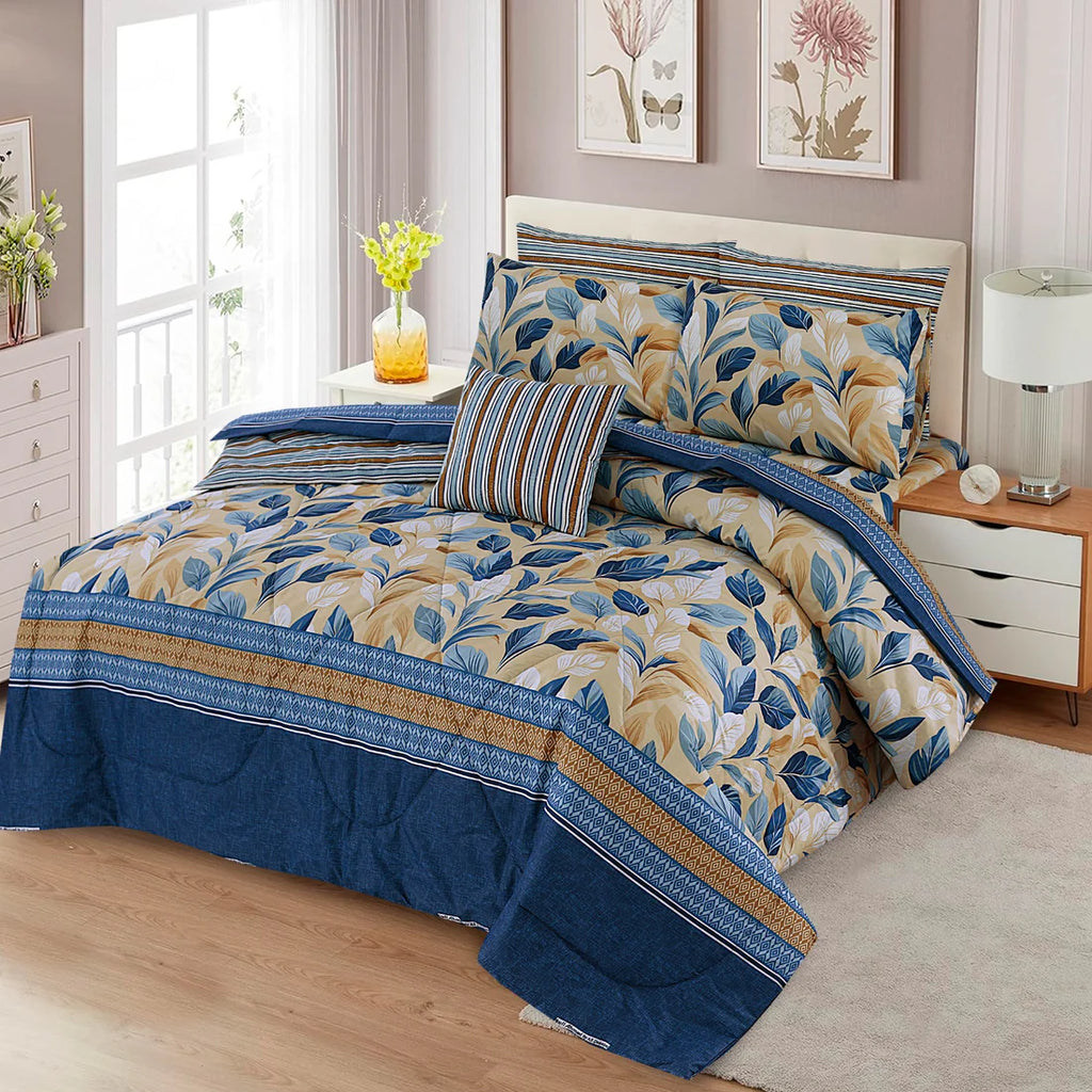 7 Pcs Comforter Set King Size C-7