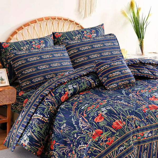 7 Pcs Comforter Set King Size C-6