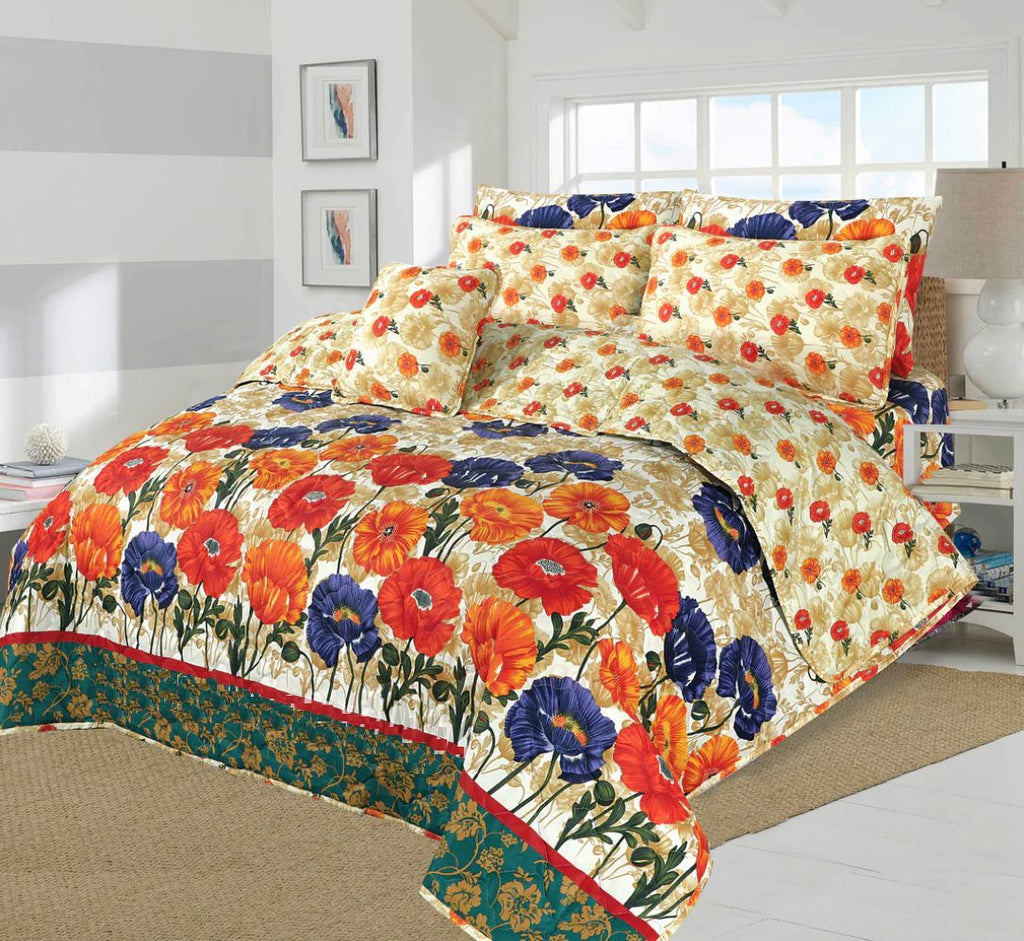 Premium Summer King Size Comforter Set - 7-Piece