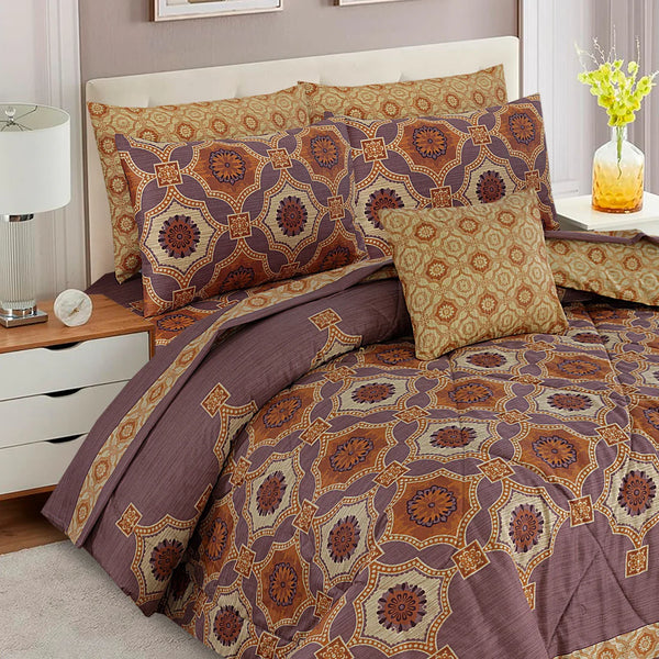 7 Pcs Comforter Set King Size C-3