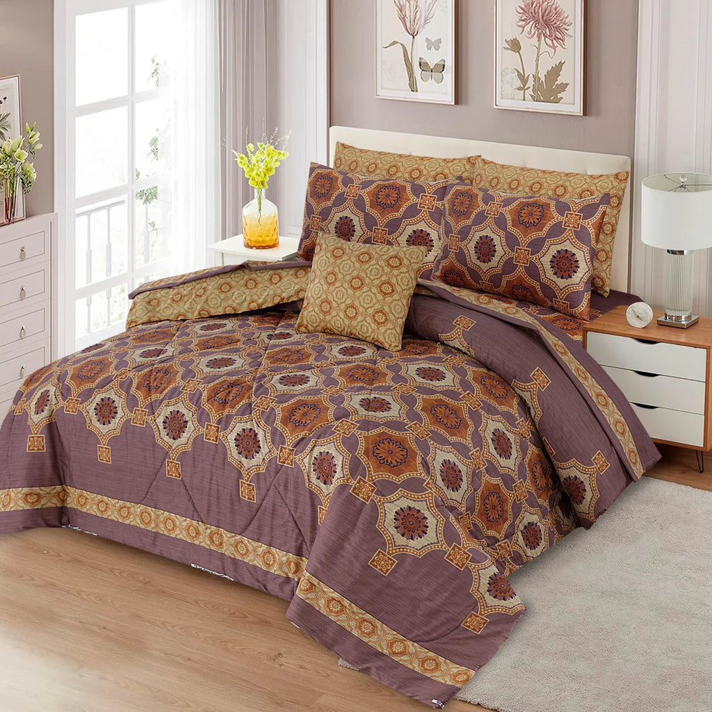 7 Pcs Comforter Set King Size C-3