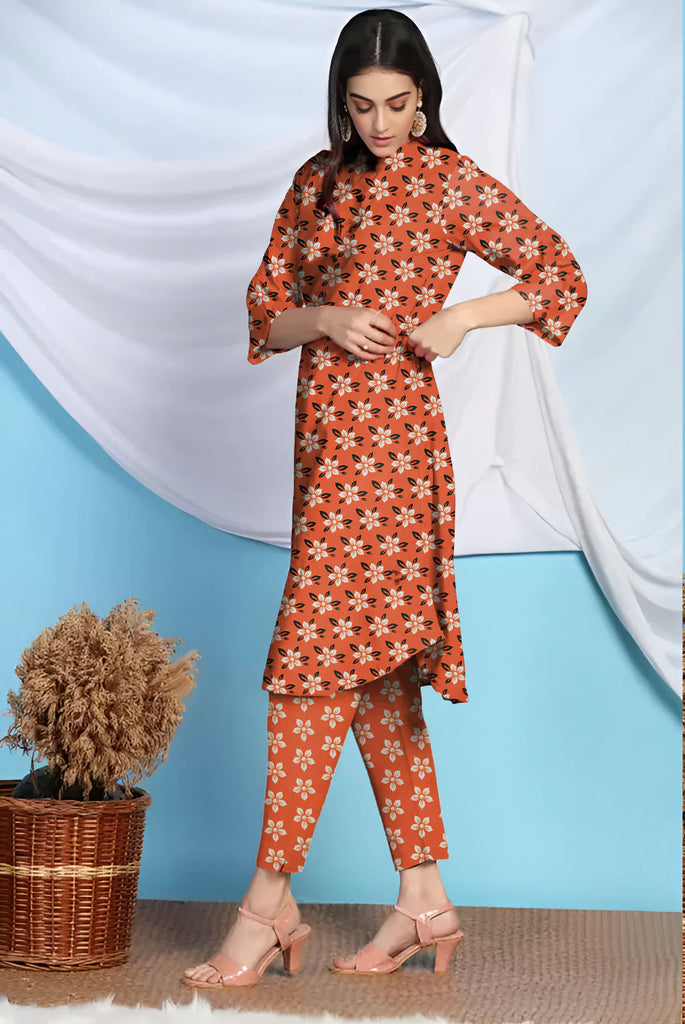 2 Piece – Cotton Digital Print Suit ( Design LS16)