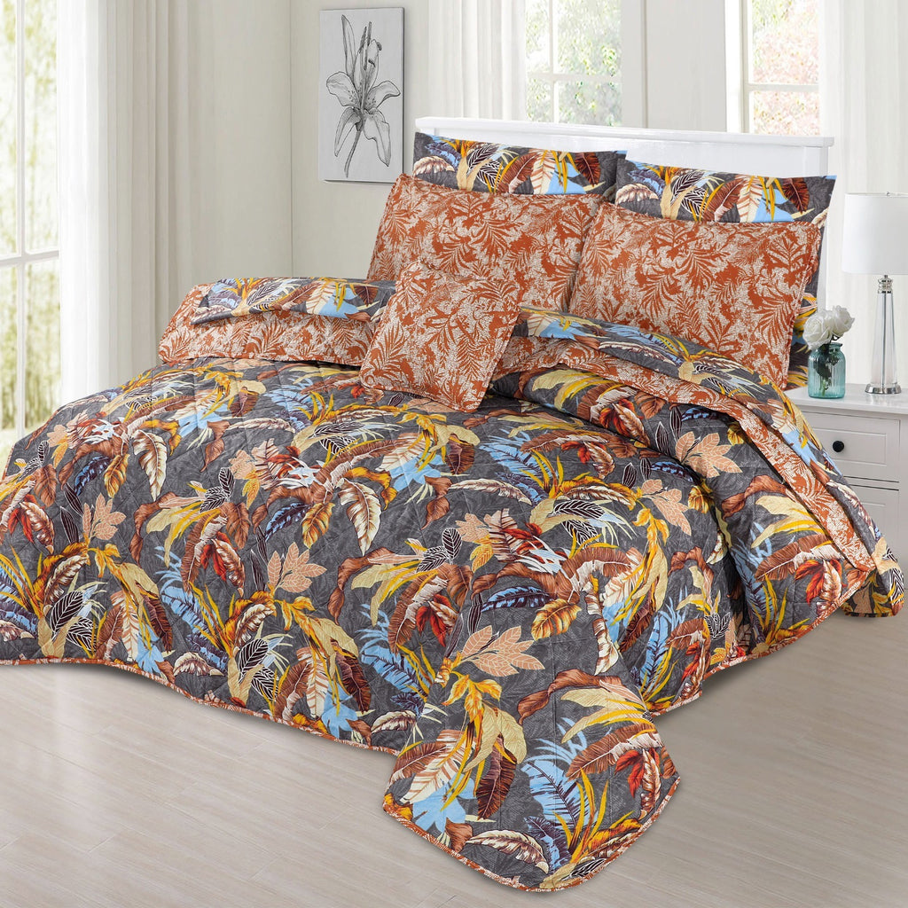 Premium Summer King Size Comforter Set - 7-Piece