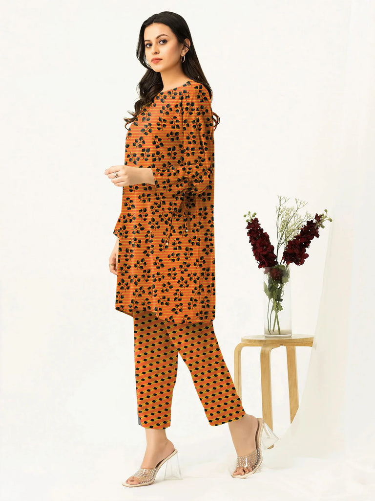 2 Piece – Cotton Digital Print Suit ( Design LS18)