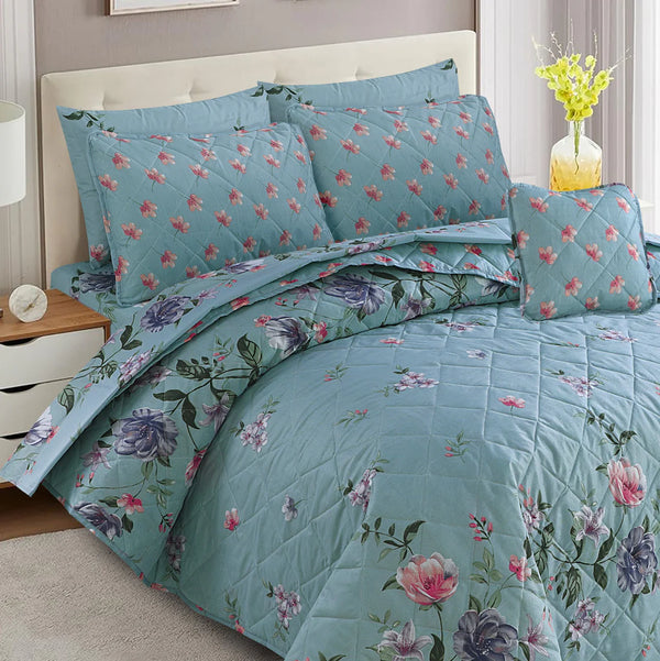Premium Summer King Size Comforter Set - 7-Piece