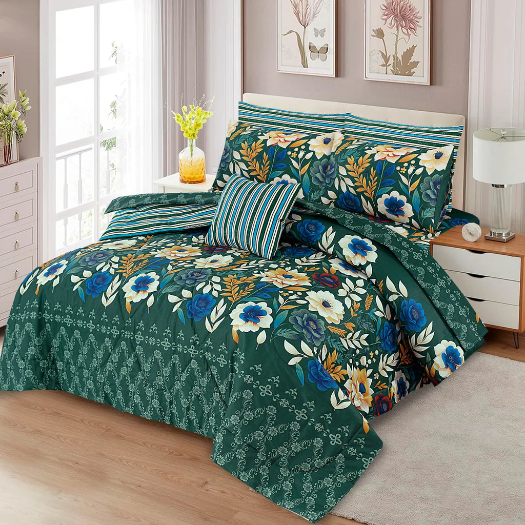 7 Pcs Comforter Set King Size C-21