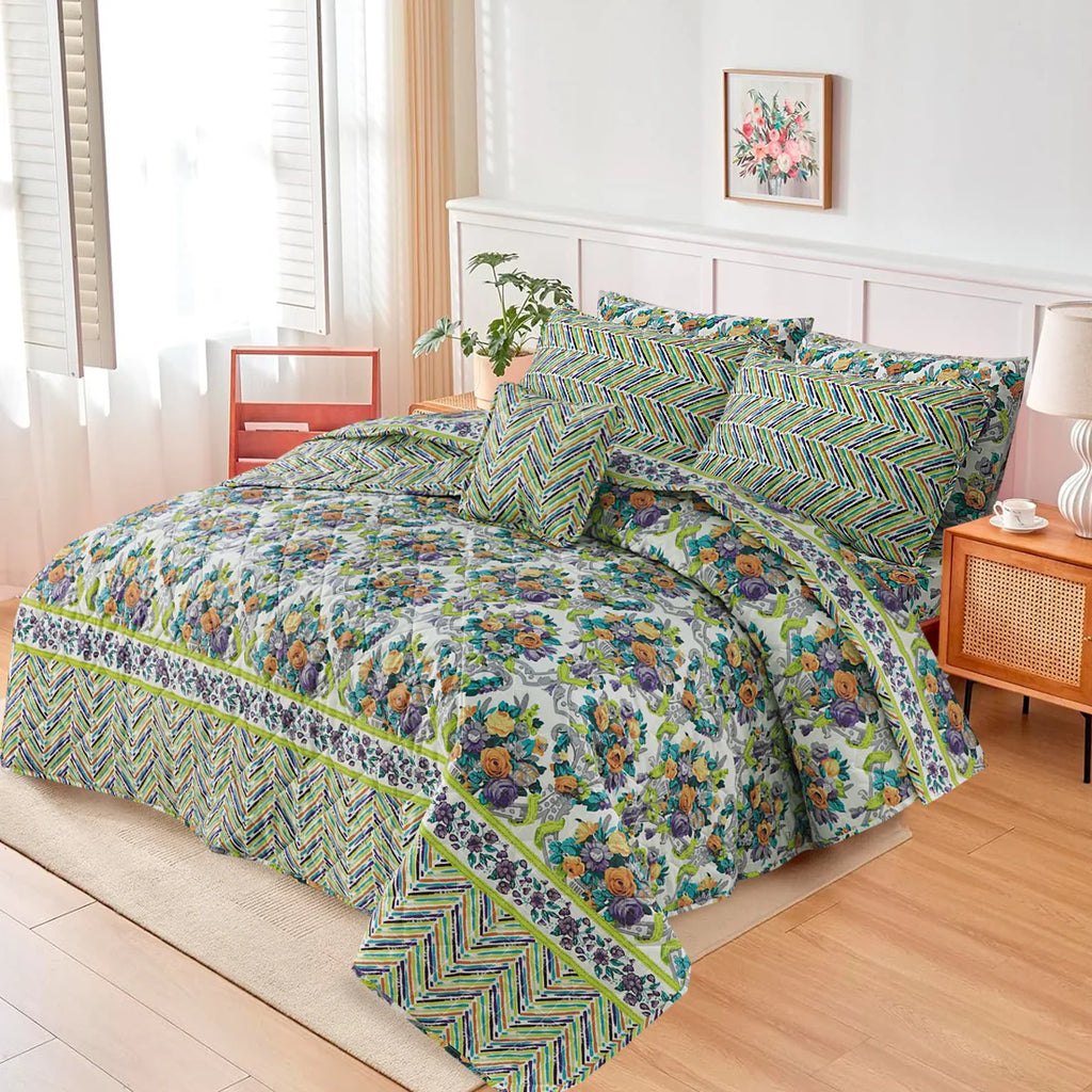 7 Pcs Comforter Set King Size C-24