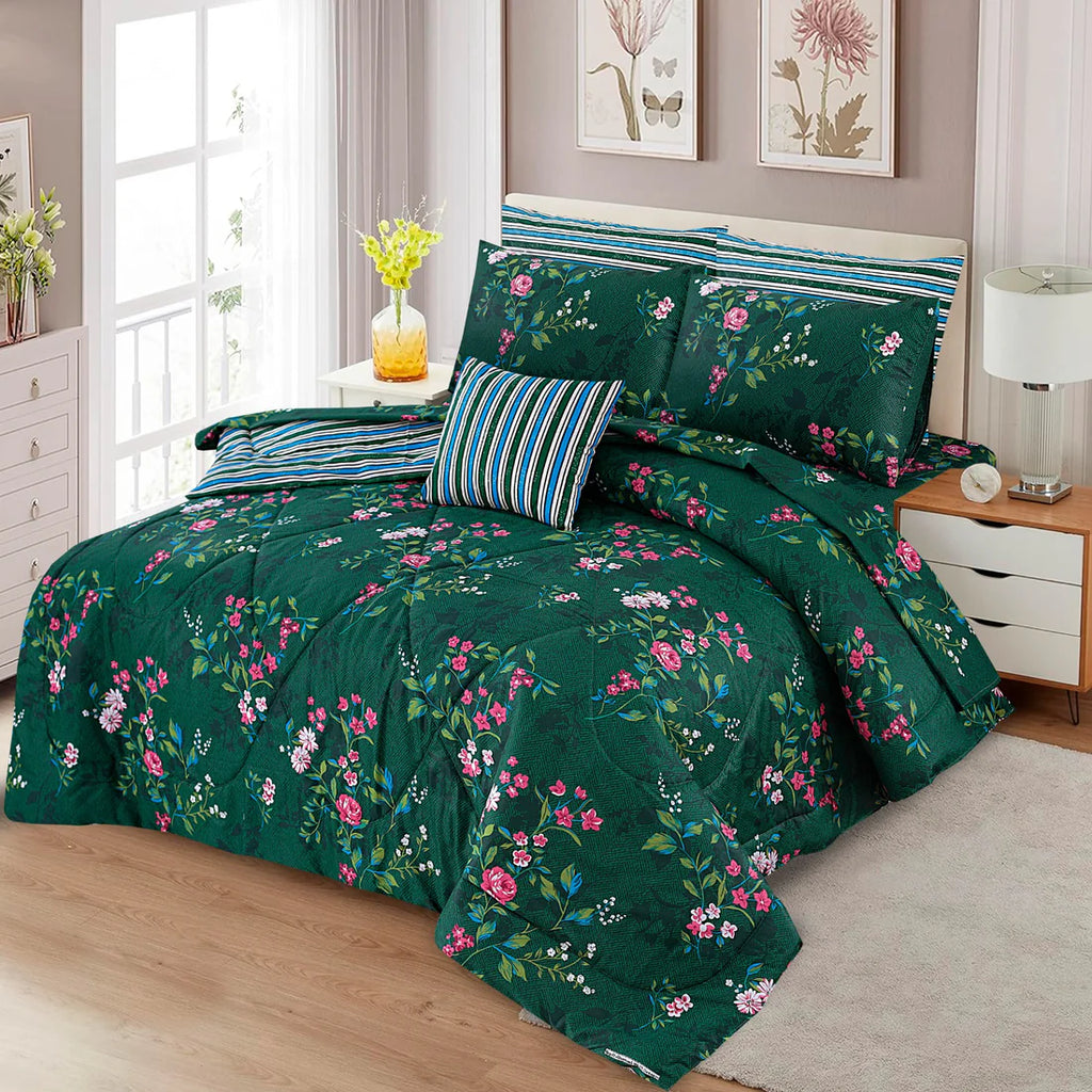 7 Pcs Comforter Set King Size C-25