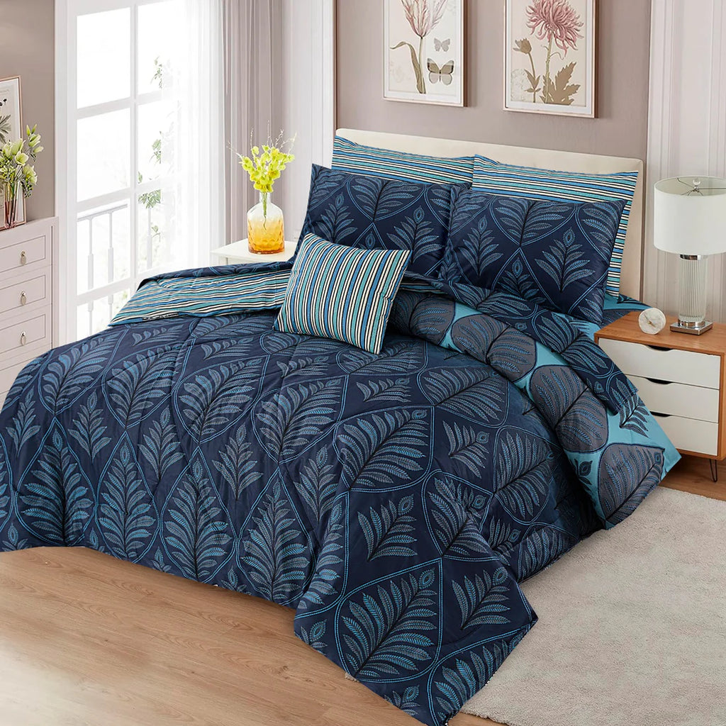 7 Pcs Comforter Set King Size C-27