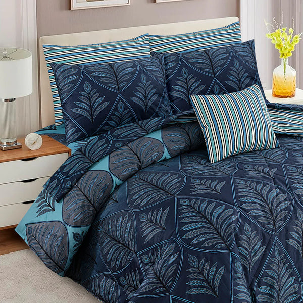 7 Pcs Comforter Set King Size C-27