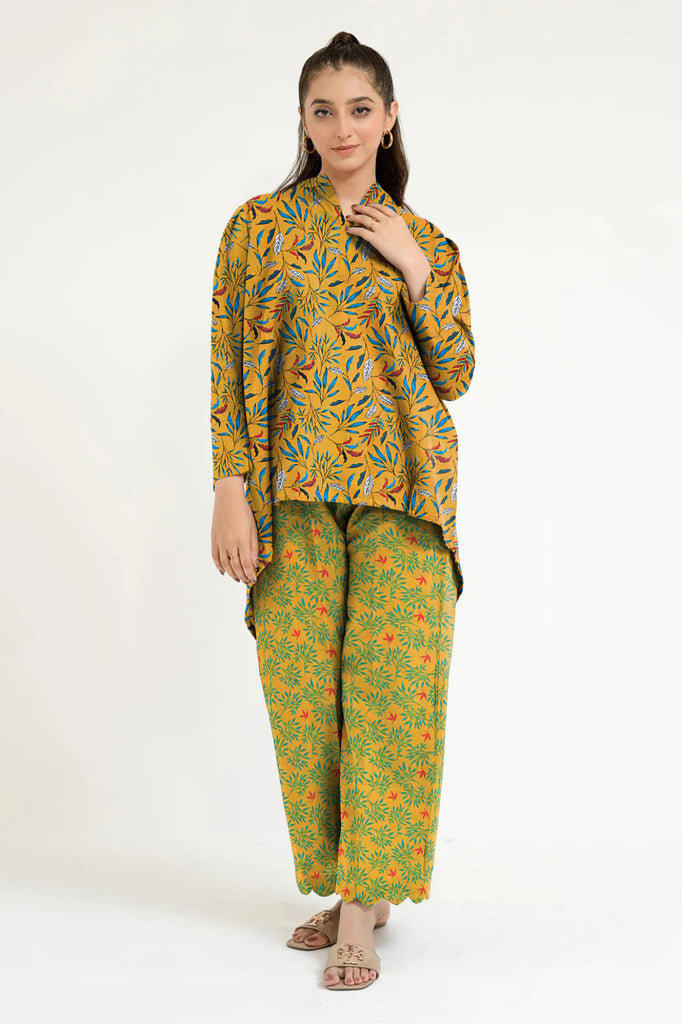 2 Piece – Cotton Digital Print Suit ( Design LS27)