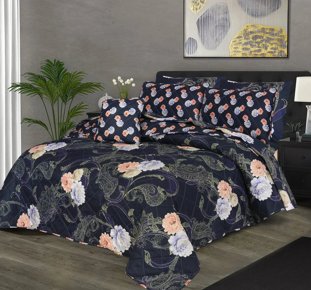 7 Pcs Comforter Set King Size C-28