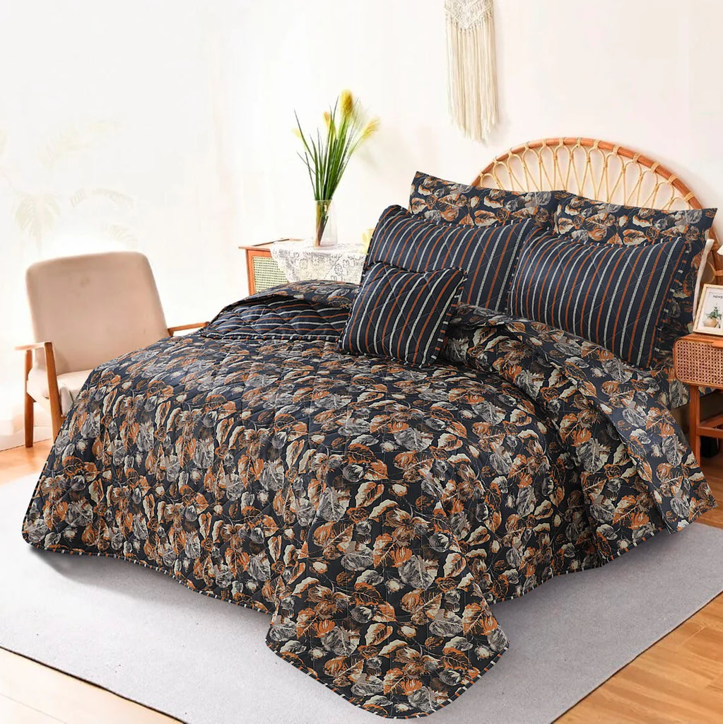 7 Pcs Comforter Set King Size C-33