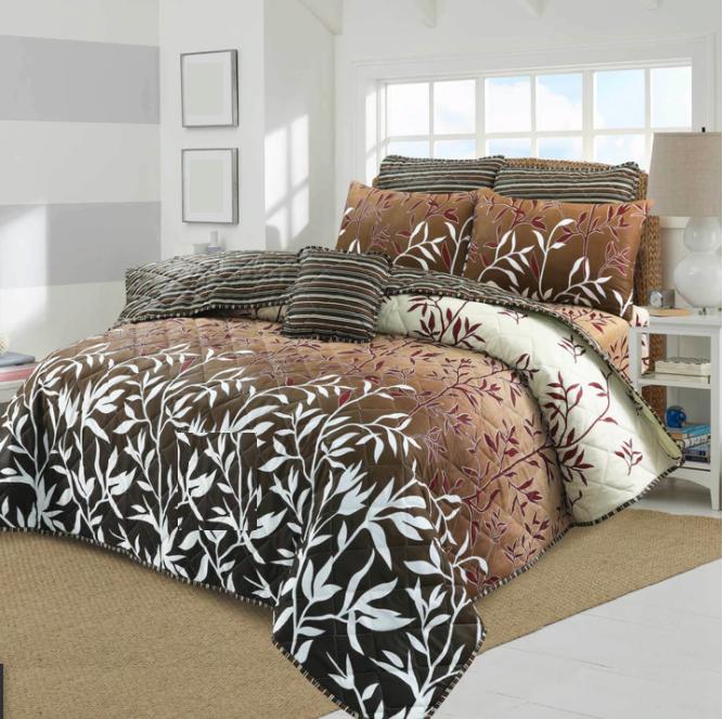 7 Pcs Comforter Set King Size C-37