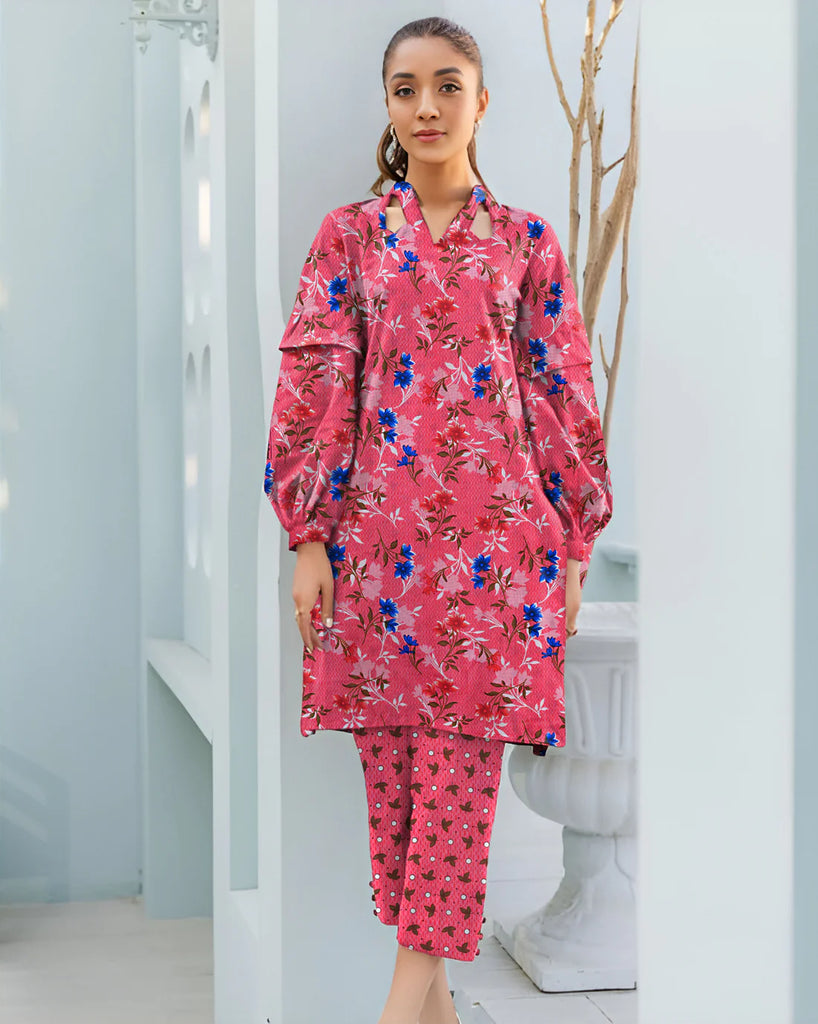 2 Piece – Cotton Digital Print Suit ( Design LS39)