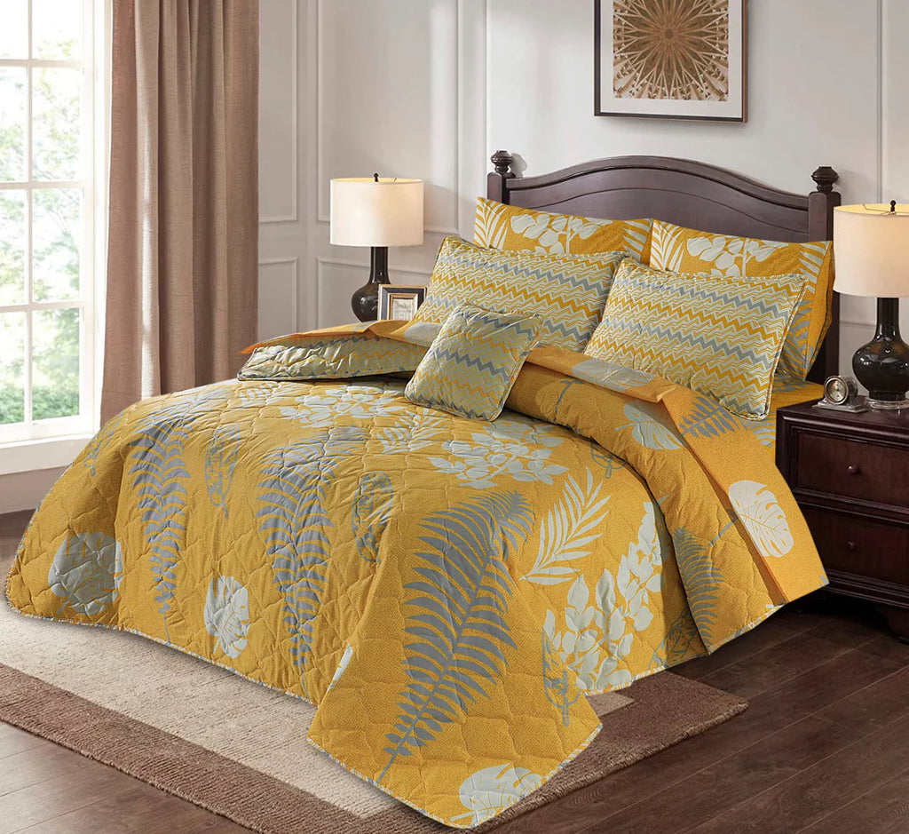 7 Pcs Comforter Set King Size C-38