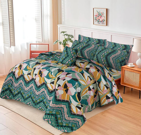 7 Pcs Comforter Set King Size C-18