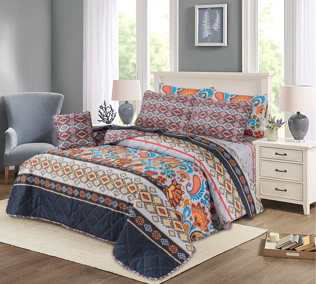 Premium Summer King Size Comforter Set - 7-Piece
