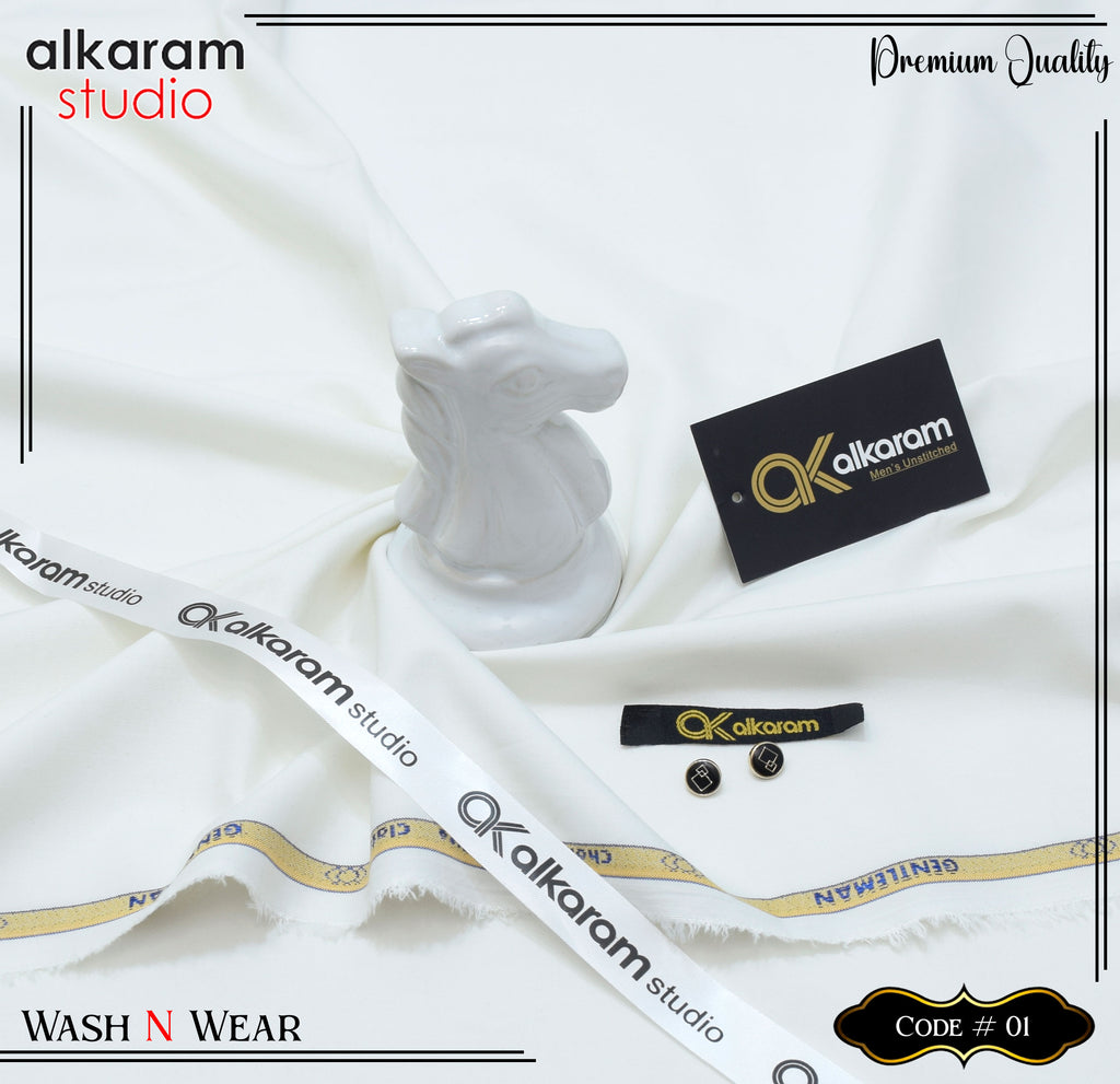 Alkaram Gent’s Unstitched Wash & Wear Ak 50