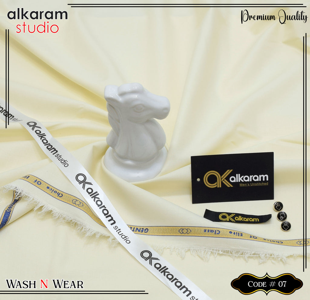 Alkaram Gent’s Unstitched Wash & Wear Ak 52