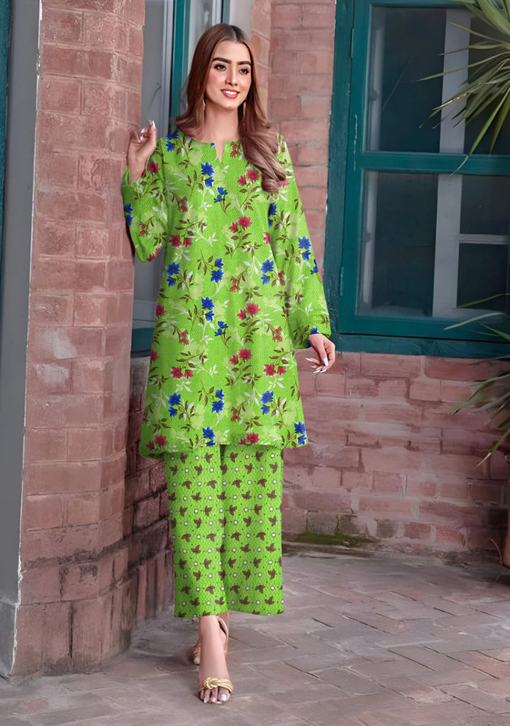 2 Piece – Cotton Digital Print Suit ( Design LS52)