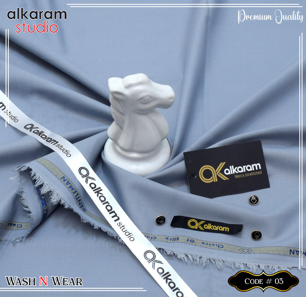 Alkaram Gent’s Unstitched Wash & Wear Ak 53