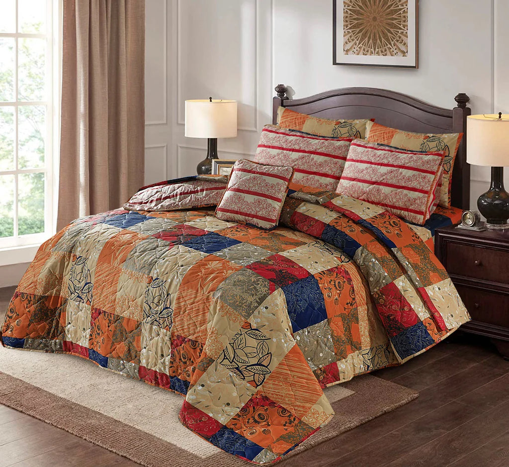 7 Pcs Comforter Set King Size C-15