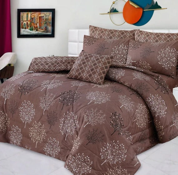 Premium Summer King Size Comforter Set - 7-Piece