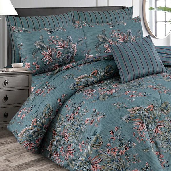 Premium Summer King Size Comforter Set - 7-Piece