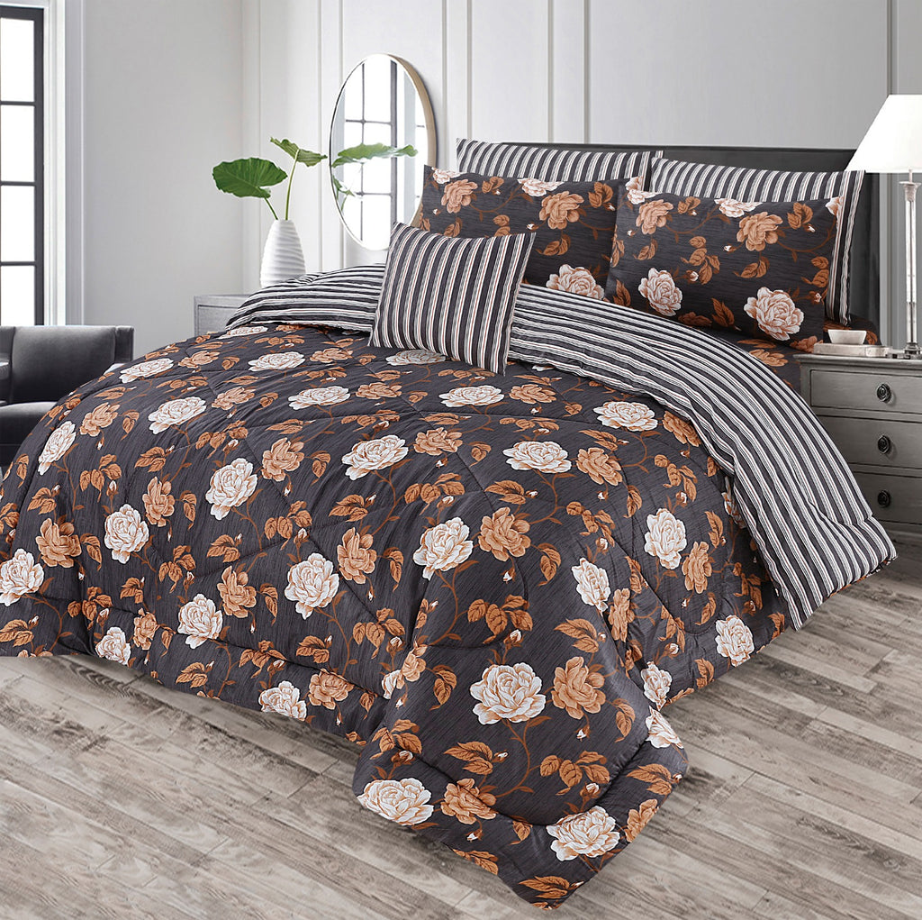 Premium Summer King Size Comforter Set - 7-Piece