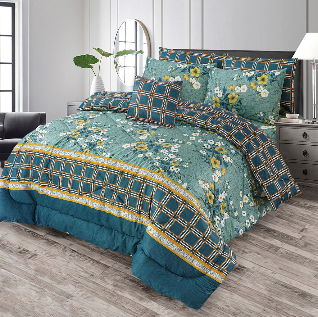Premium Summer King Size Comforter Set - 7-Piece