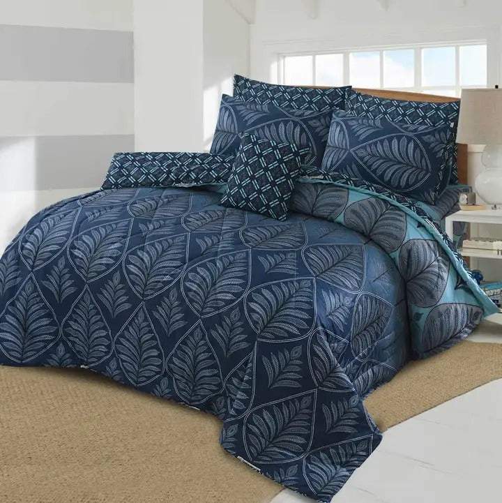 Premium Summer King Size Comforter Set - 7-Piece