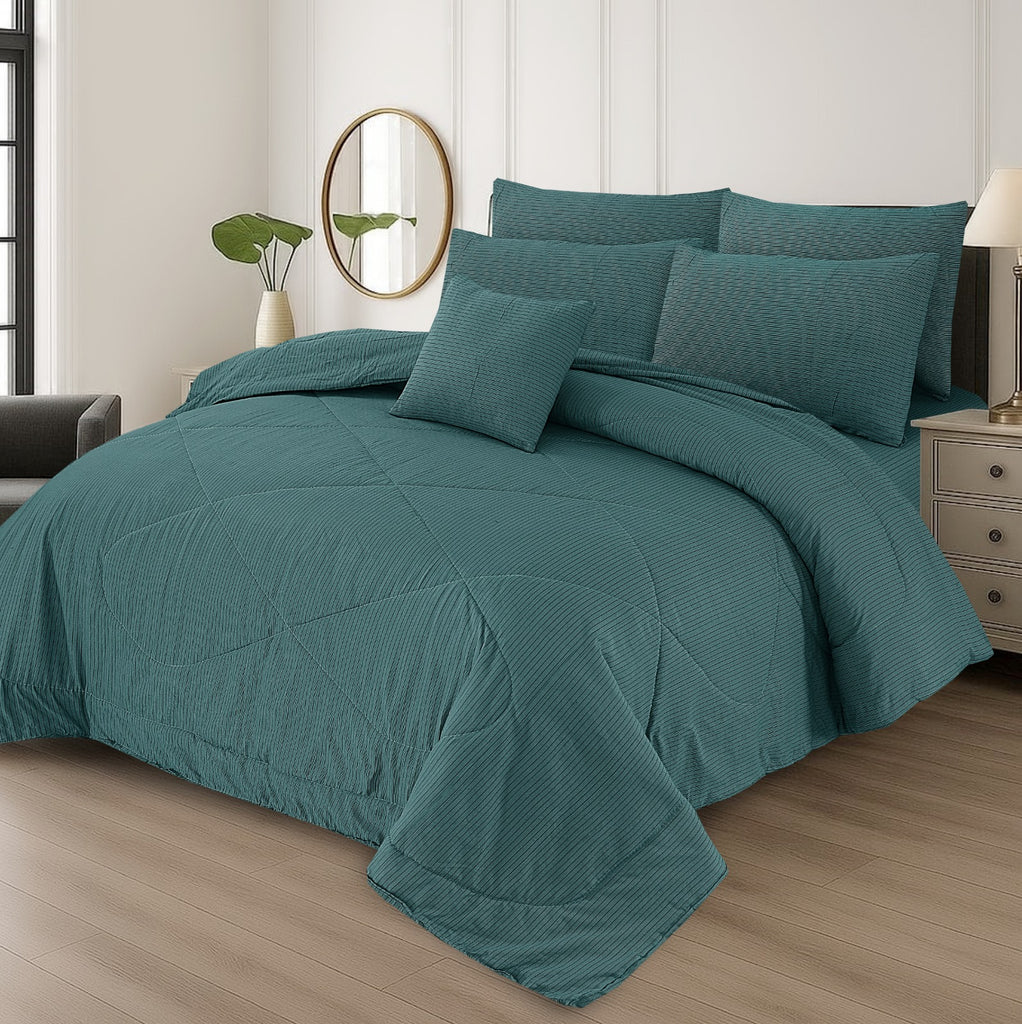 Premium Summer King Size Comforter Set - 7-Piece