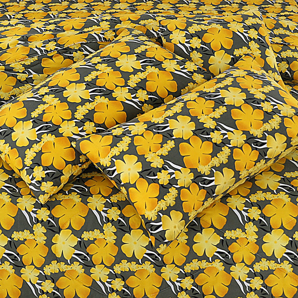 Premium Summer King Size Soft Cotton Comforter Set - 7-Piece