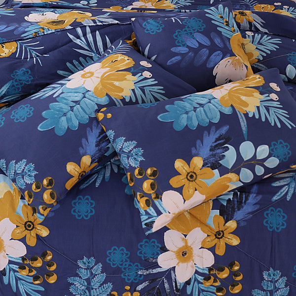 Premium Summer King Size Soft Cotton Comforter Set - 7-Piece