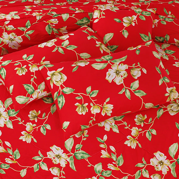 Premium Summer King Size Soft Cotton Comforter Set - 7-Piece