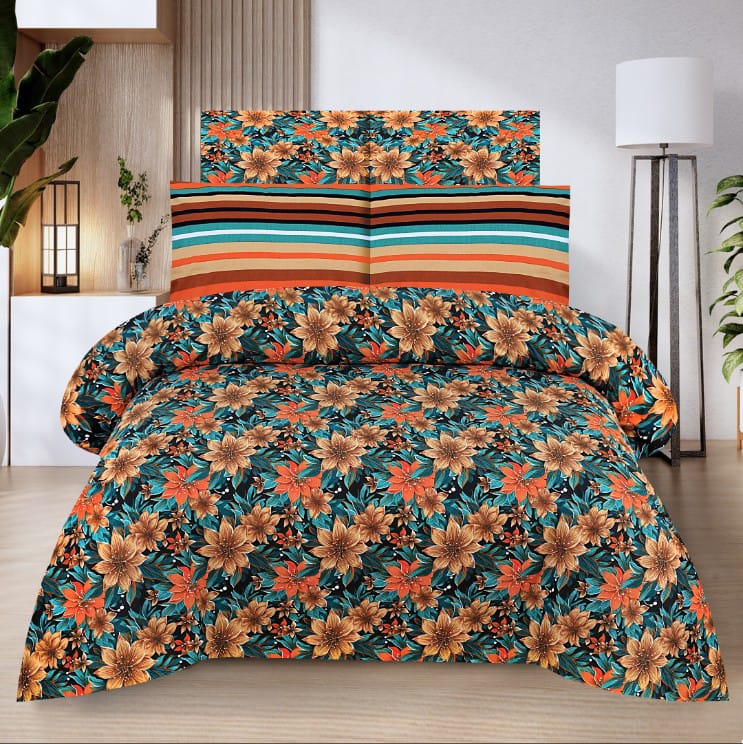 3 Pcs Bed sheet B-121