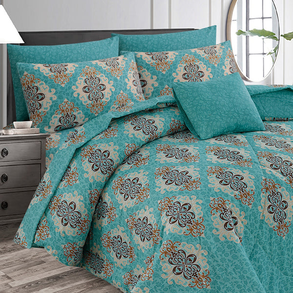 Premium Summer King Size Comforter Set - 7-Piece