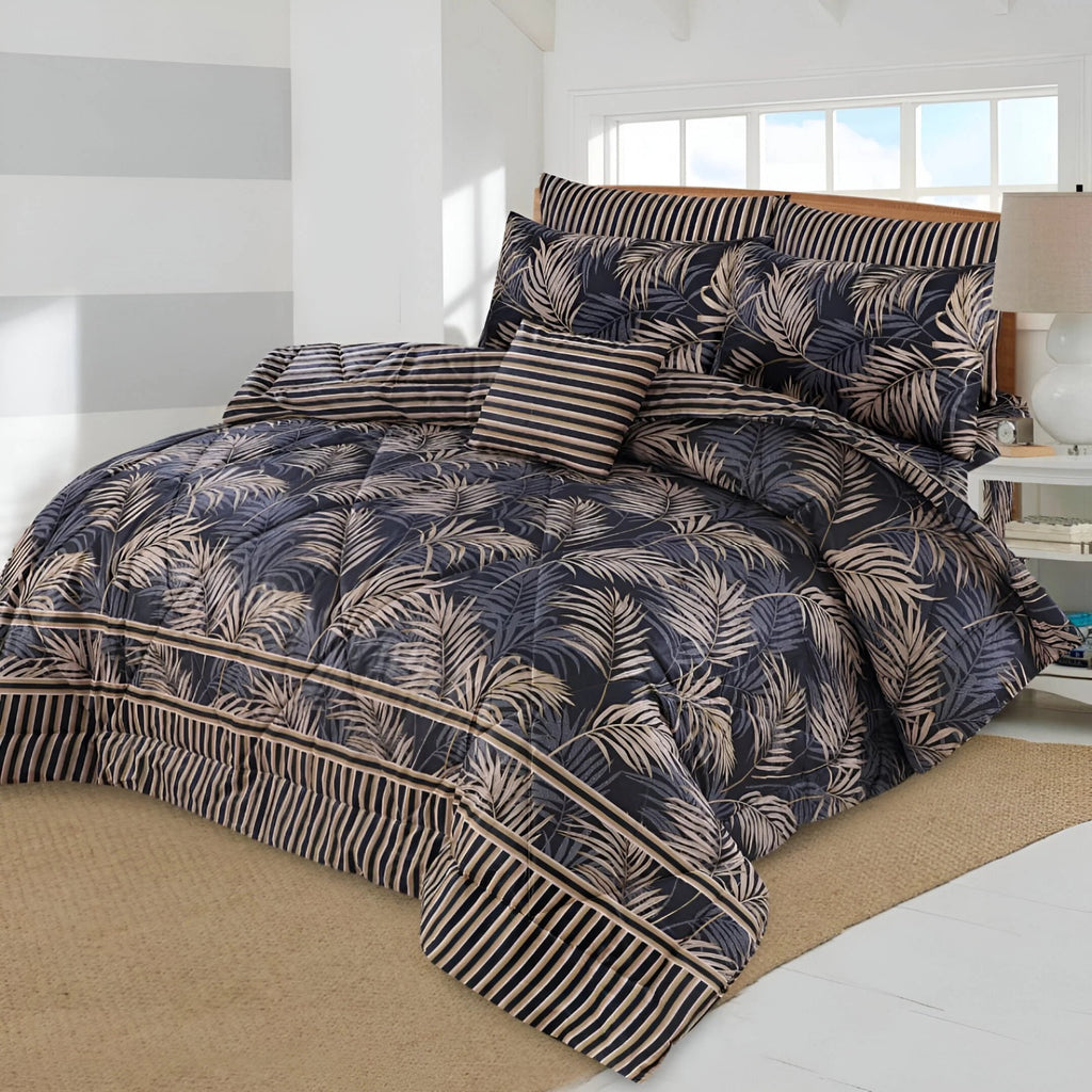Premium Summer King Size Comforter Set - 7-Piece