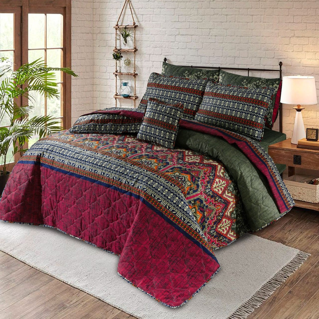 Premium Summer King Size Comforter Set - 7-Piece