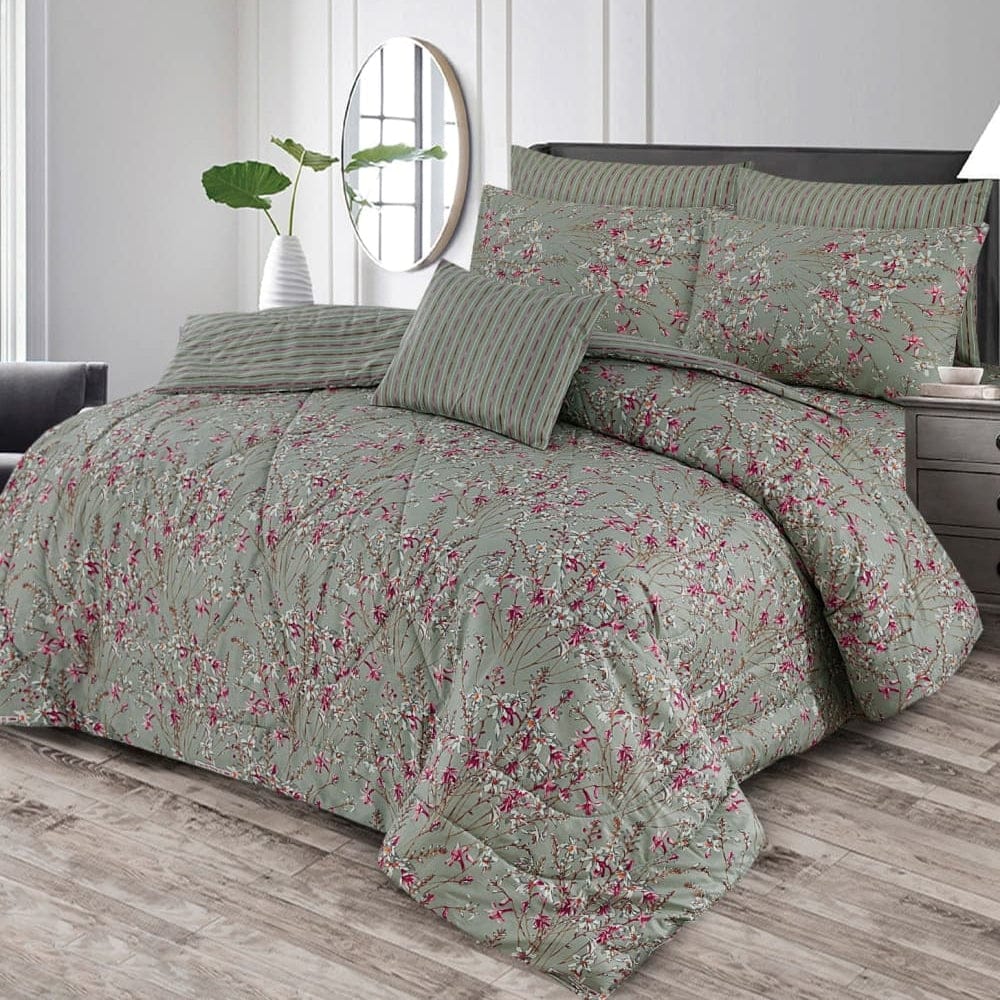 Premium Summer King Size Comforter Set - 7-Piece