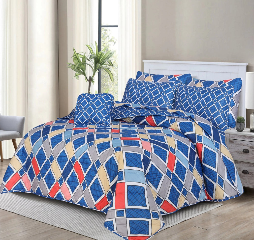 Premium Summer King Size Comforter Set - 7-Piece