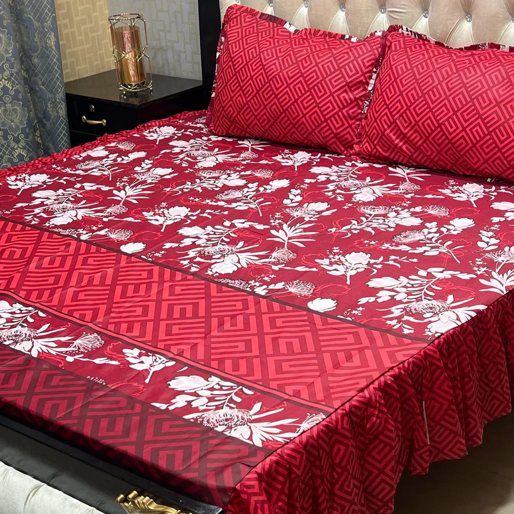 Frill King Size Bed Sheet Set-09